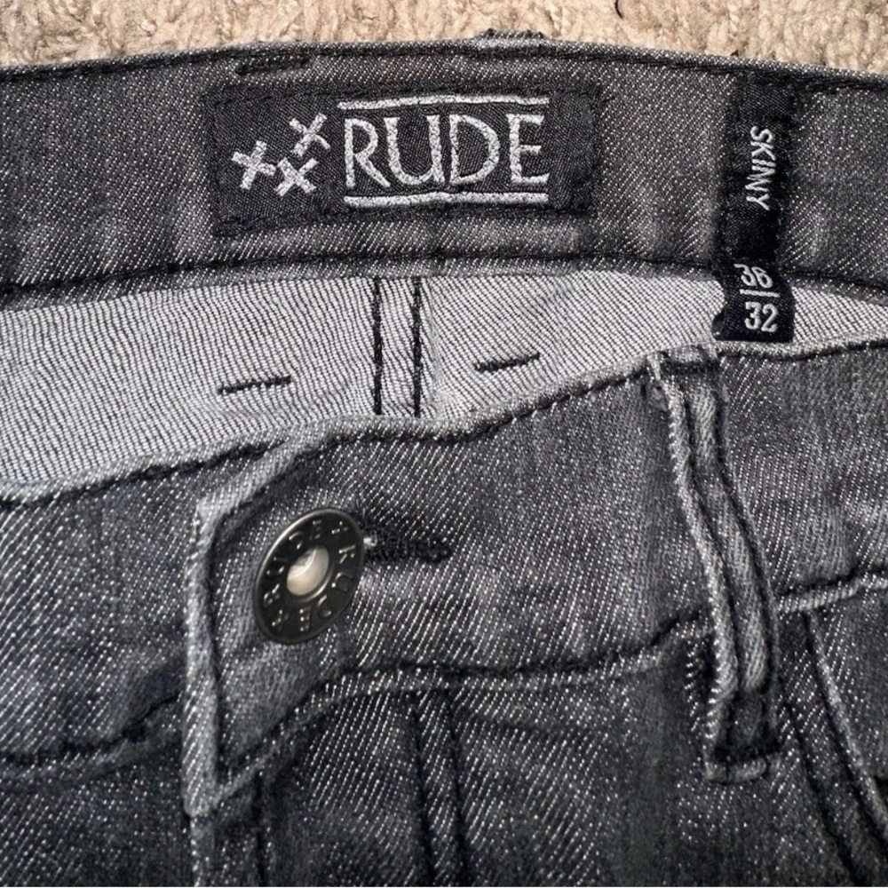 RUDE Charcoal Denim Pants